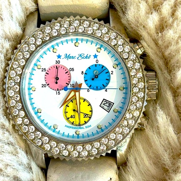 Marc Ecko Women’s Watch Vintage Leather Bands Still Works ! E13501G1 - Picture 1 of 5